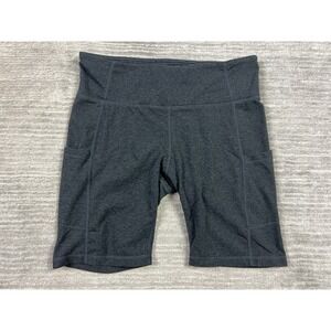 Baleaf Shorts Womens XL Gray Biker Pockets Pull On Polyester Blend Athleisure